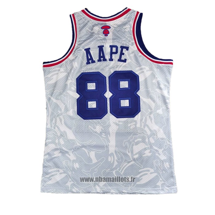 Maillot All Star 1988 Aape x Mitchell & Ness Blanc